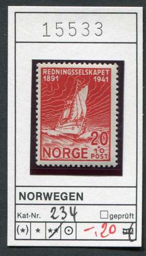 Norvège 1941  - Michel 234 - ** neuf mnh - 