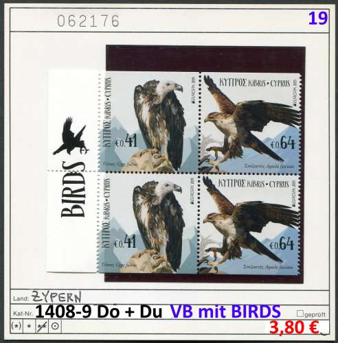Chypre 2019 - Michel 1408-1409 Do + Du - ** mnh neuf - 