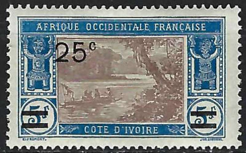 Côte d'Ivoire - 1924-27 - Y & T n° 74 - MH