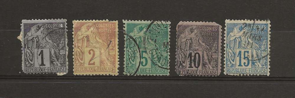 FRANCE - COLONIES GENERALES - LOT DE TIMBRES