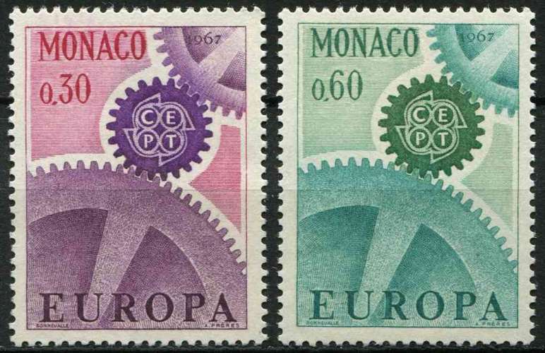 MONACO 1967 NEUF** MNH N° 729 730 europa