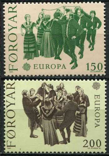 FEROE 1981 NEUF** MNH N° 57 58 europa