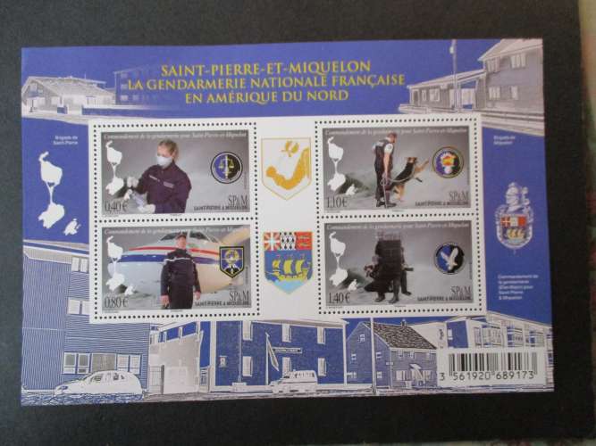 Saint Pierre & Miquelon y & t bloc  f1142 ** 2015