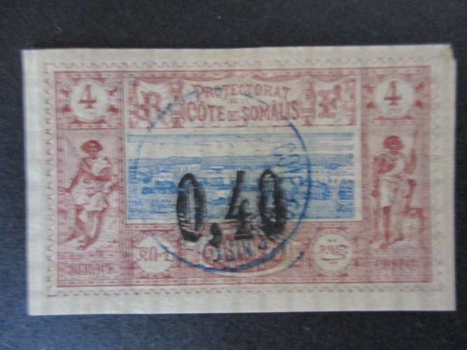 Cote des somalis y & t 22 obl 1899