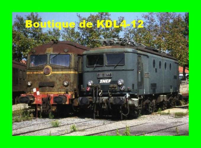 ACACF 382 - Loco BB 8177 et CC 65500 au dépôt - MIRAMAS - Bouches du Rhône - SNCF