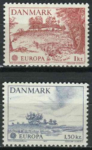 DANEMARK 1977 NEUF** MNH N° 640 641 europa