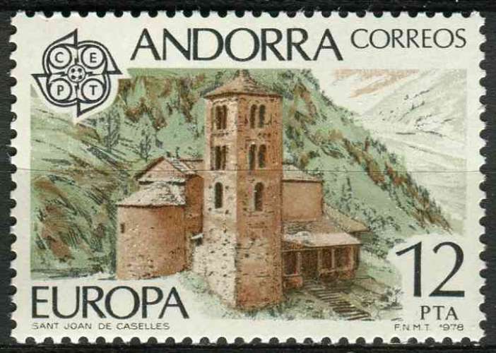 ANDORRE ESP 1978 NEUF** MNH N° 109 europa