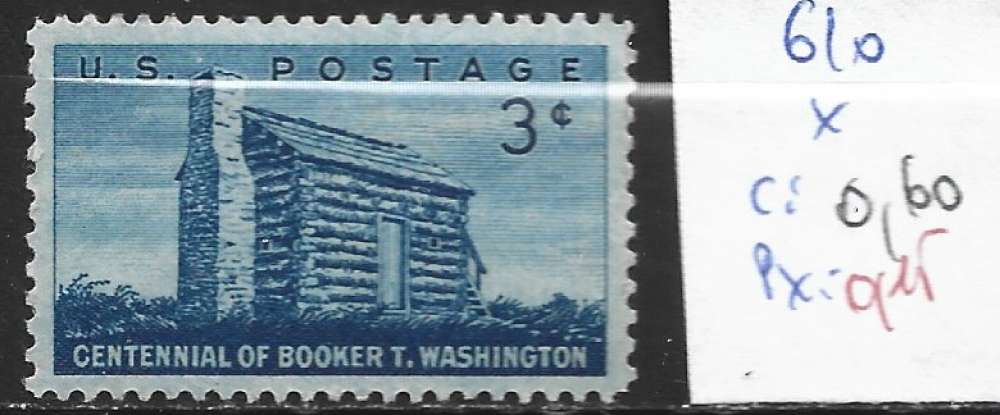 ETATS-UNIS 610 * côte 0.60 € 