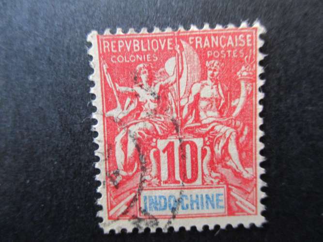 Indochine y & t 18 obl 1900
