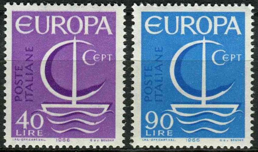ITALIE 1966 NEUF** MNH N° 955 956 europa