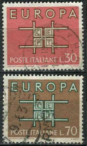 ITALIE 1963 OBLITERE N° 895 896 europa
