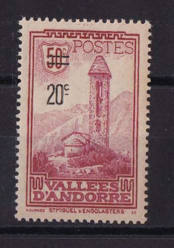 ANDORRE  Y/T   n° 46   neuf *    1935