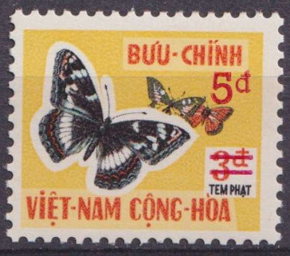 Vietnam du Sud Taxes 1974 Y&T 21 neuf ** - Papillons 