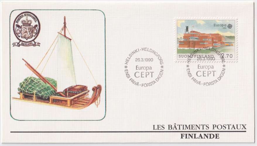 Finlande FDC 1990 Y&T 1075 - Europa (scan dos) 