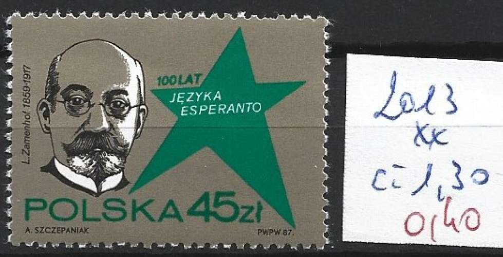 POLOGNE 2913 ** côte 1.30 €