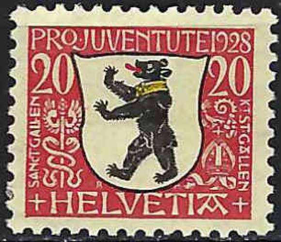 Suisse - 1928 - Y & T n° 233 - MH