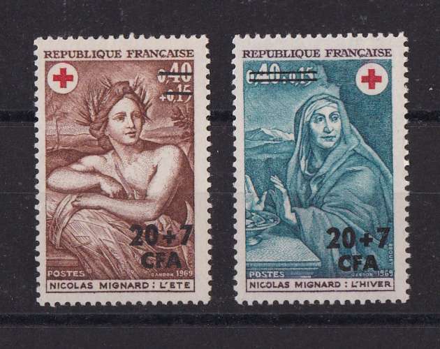 REUNION  Y/T   n° 388/389    neuf **   1969