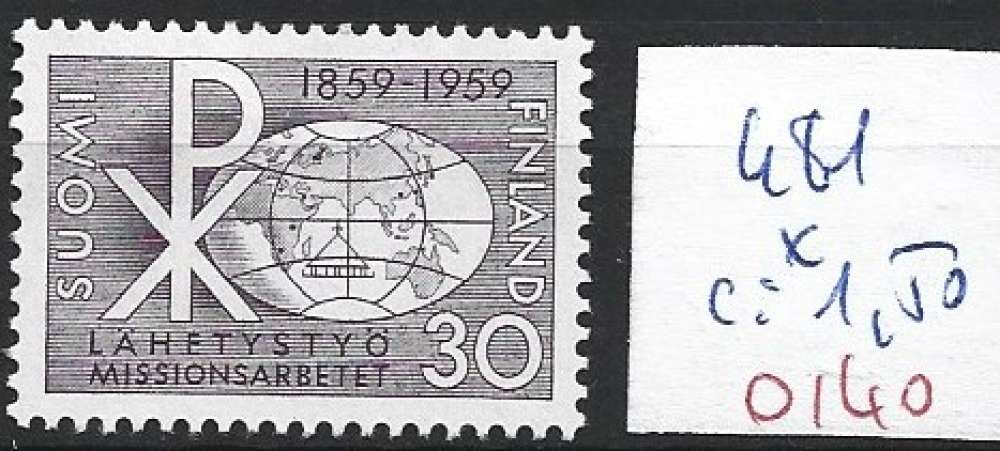 FINLANDE 481 * côte 1.50 € 