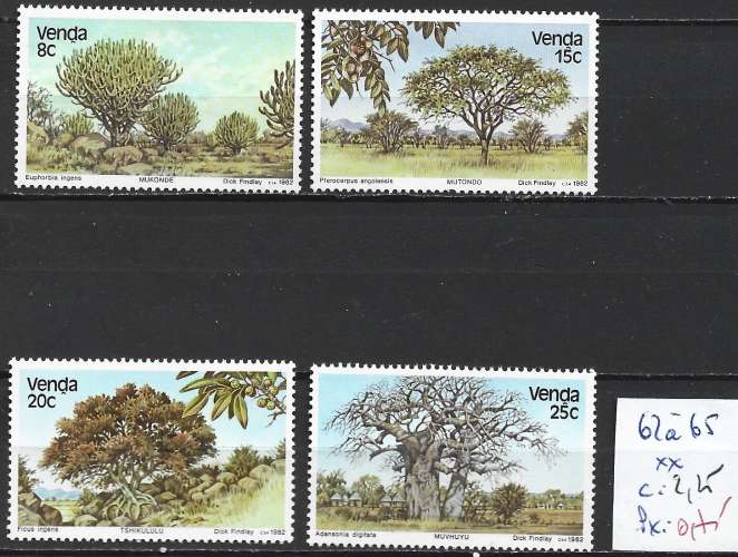 AFRIQUE DU SUD VENDA 62 à 65 ** côte 2.25 € 