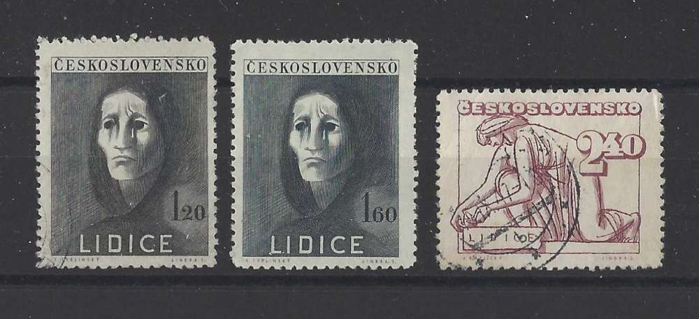 TCHECOSLOVAQUIE   YT  n° 446/448    neuf **/oblitéré   1947