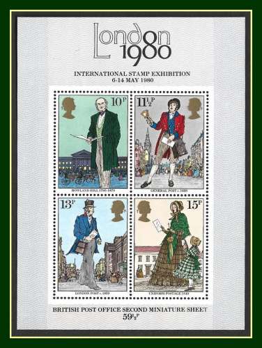 Grande Bretagne Bloc N° 2 ** MNH Expo. Phil. London 1980 Rowland Hill,....