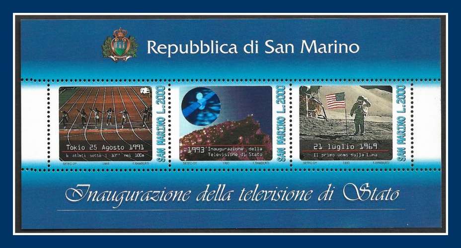 Saint Marin Bloc N° 19 ** MNH  Télévision 1993