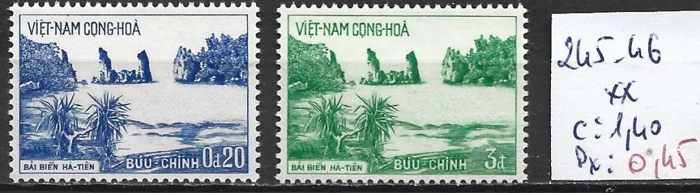 VIETNAM DU SUD 245-246 ** côte 1.40 € 