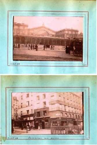 PHOTOS ORIGINALES PARIS GARE DE L'EST EN 1898 - HÔTEL ECOLE POLYTECHNIQUE (1648) _PHOT321