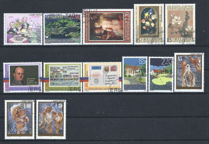 Liechtenstein Lot 13 Tp Obl (FU) Année 2005