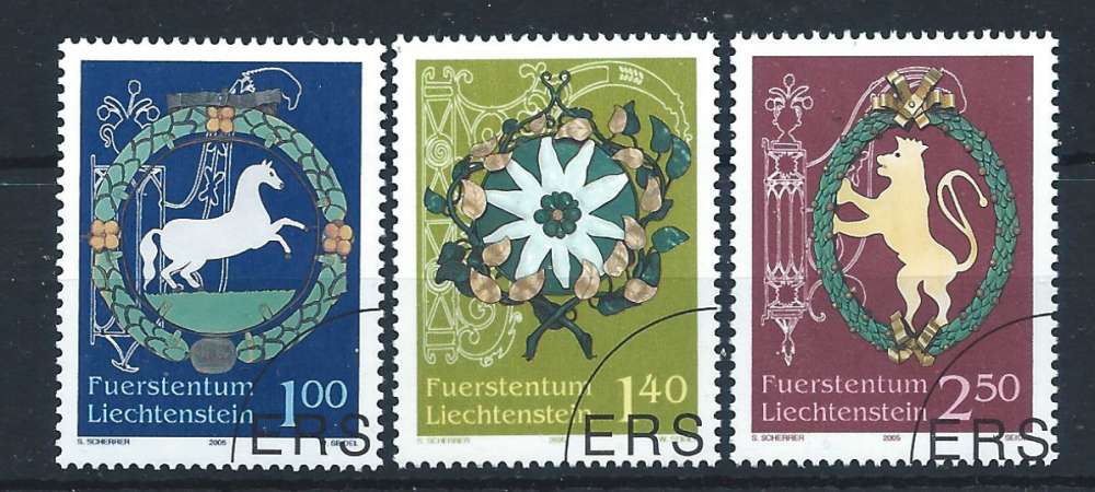Liechtenstein N°1318/20 Obl (FU) 2005 - Enseignes d'auberges Liechtenstein N°1318/20 Obl (FU) 2005 - Enseignes d'auberges
