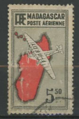 MADAGASCAR  PA oblitéré N° 20