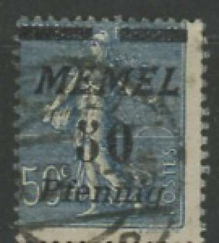 MEMEL oblitéré N° 81