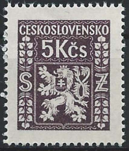 Tchécoslovaquie - 1947 - Y & T n° 14 Timbre de service - MNH
