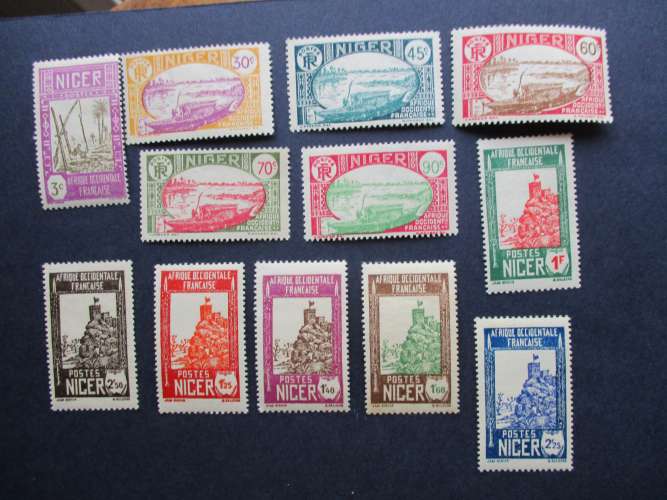 Niger y & t 74 au 85 * 1939