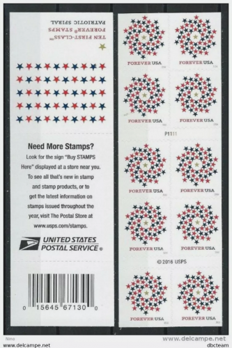 Carnet Etoiles Patriotiques C4945