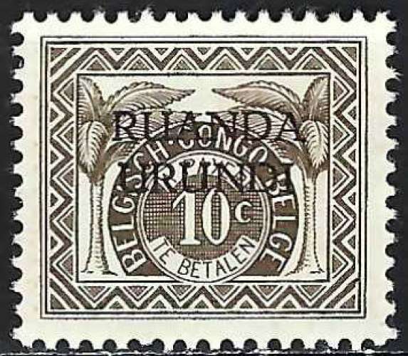Ruanda-Urundi - 1959 - Y & T n° 20 Timbres-taxe - MNH