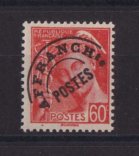 FRANCE   YT  Préoblitérés n° 83   neuf **   1938