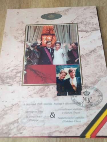 Timbre et coffret mariage prince Philippe
