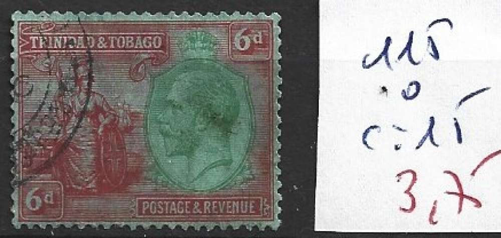 TRINITE ET TOBAGO 115 oblitéré côte 15 €