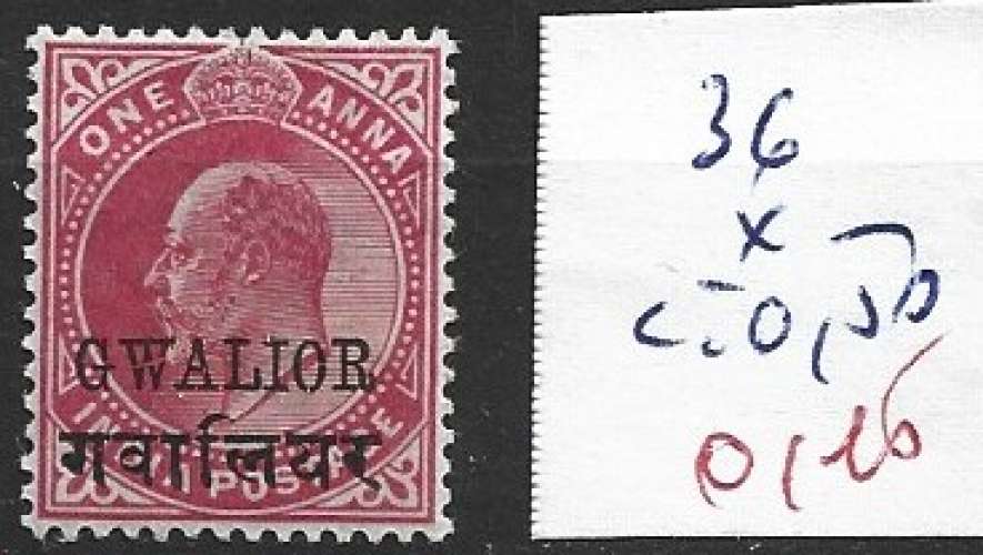 GWALIOR 36 * côte 0.50 €