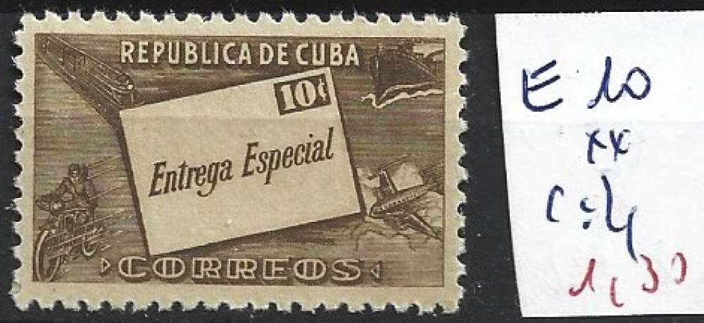 CUBA EXPRES 10 ** côte 4 €