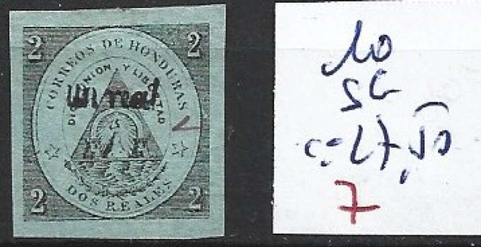 HONDURAS 10 SANS GOMME côte 27.50 €