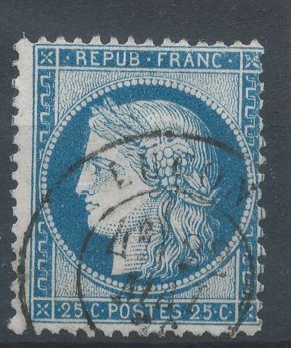 Lot n°85178 n°60, indice 3, Oblitéré cachet à date LUCON(79).