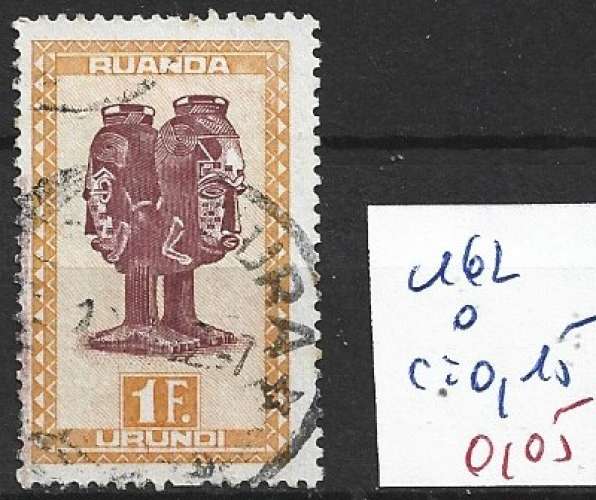 RUANDA URUNDI 162 oblitéré côte 0.15 € 