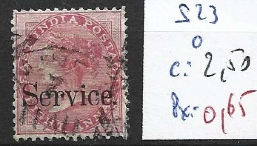 INDE ANGLAISE SERVICE 23 oblitéré côte 2.50 € 