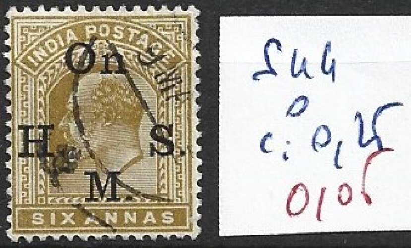 INDE ANGLAISE SERVICE 44 oblitéré côte 0.25 € 