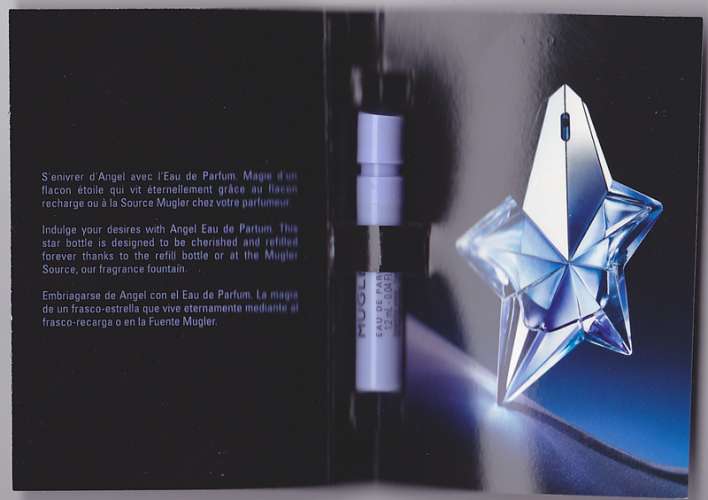 Échantillon tube sur carte - Eau de parfum Mugler Angel