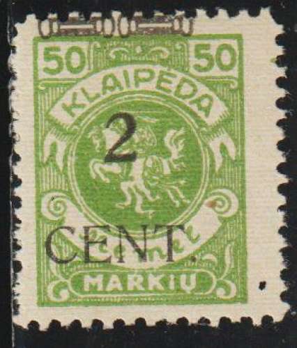 MEMEL 1923 - Y&T N° 140*