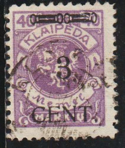 MEMEL 1923 - Y&T N° 141