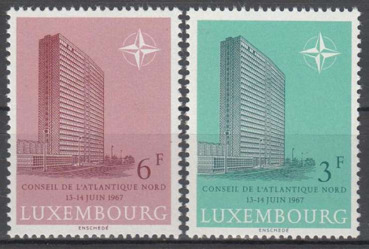 LUXEMBOURG - 1967 - OTAN - Yvert 702 / 703 - Neufs**